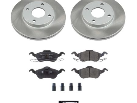 Power Stop 00-04 Ford Focus Front Semi-Coated Rotor Kit For Discount