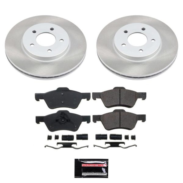 Power Stop 10-11 Mercury Mariner Front Semi-Coated Rotor Kit For Discount