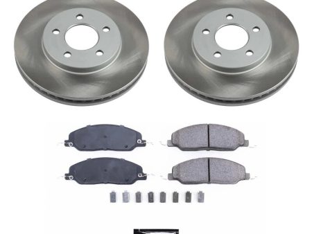 Power Stop 05-10 Ford Mustang Front Semi-Coated Rotor Kit For Sale