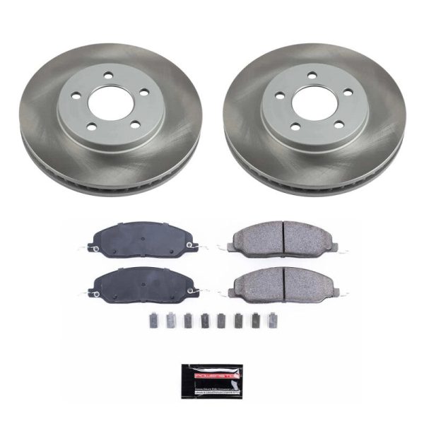 Power Stop 05-10 Ford Mustang Front Semi-Coated Rotor Kit For Sale