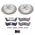 Power Stop 97-01 Mercury Mountaineer Rear Semi-Coated Rotor Kit Fashion