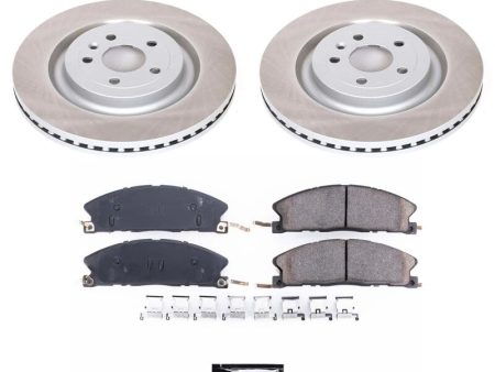 Power Stop 13-19 Lincoln MKT Front Semi-Coated Rotor Kit Cheap