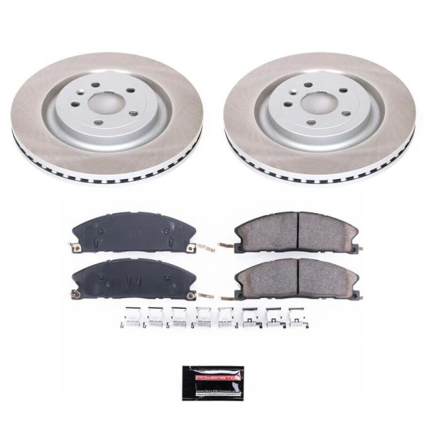 Power Stop 13-19 Lincoln MKT Front Semi-Coated Rotor Kit Cheap