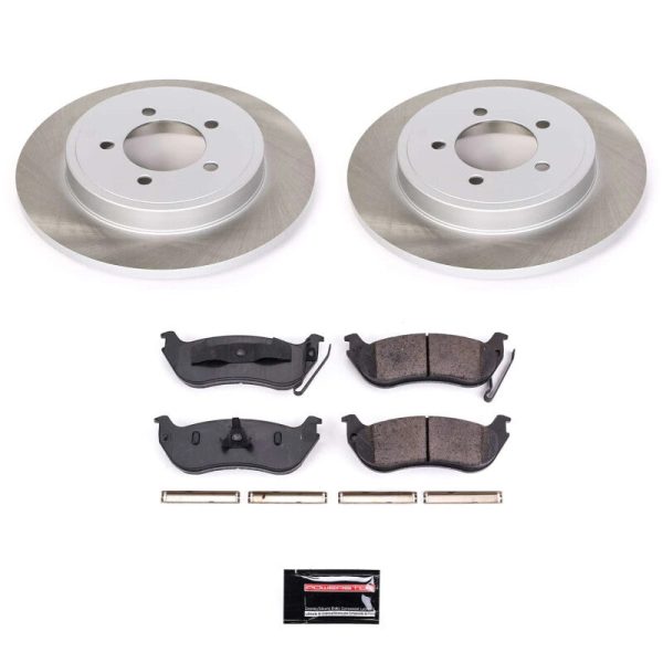 Power Stop 07-10 Mercury Mountaineer Rear Semi-Coated Rotor Kit Online now