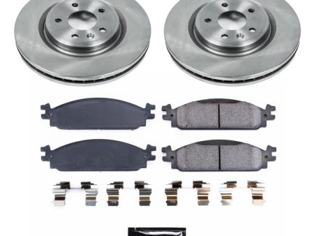 Power Stop 2010 Lincoln MKT Front Semi-Coated Rotor Kit For Discount