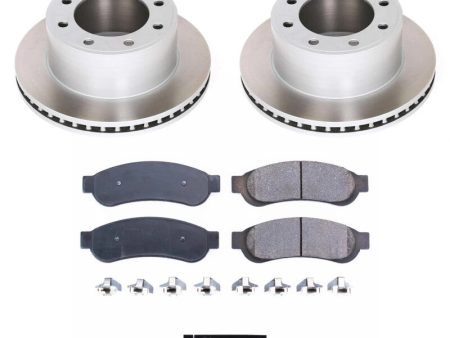 Power Stop 10-12 Ford F-350 Super Duty Rear Semi-Coated Rotor Kit Online now