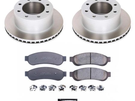 Power Stop 07-10 Ford F-350 Super Duty Rear Semi-Coated Rotor Kit Sale