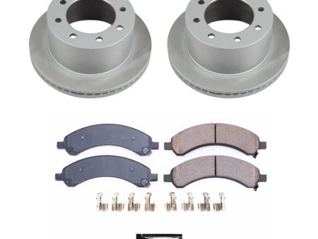 Power Stop 03-08 GMC Savana 3500 Rear Semi-Coated Rotor Kit Supply