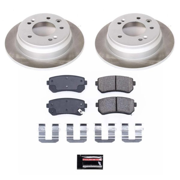 Power Stop 11-16 Kia Sportage Rear Semi-Coated Rotor Kit Discount