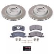 Power Stop 17-20 Mitsubishi Mirage G4 Front Semi-Coated Rotor Kit Fashion