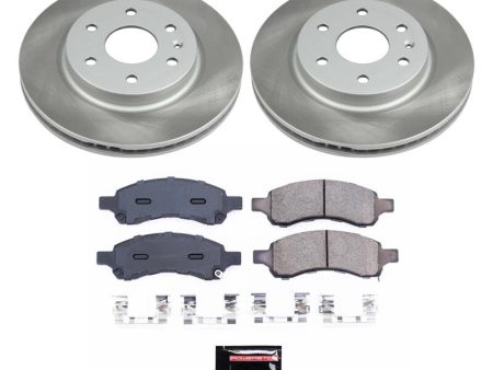 Power Stop 07-10 Saturn Outlook Front Semi-Coated Rotor Kit For Discount