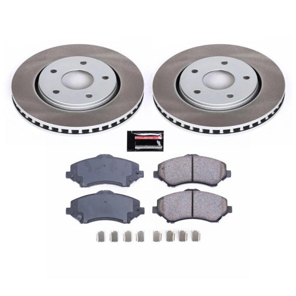 Power Stop 09-14 Volkswagen Routan Front Semi-Coated Rotor Kit Hot on Sale