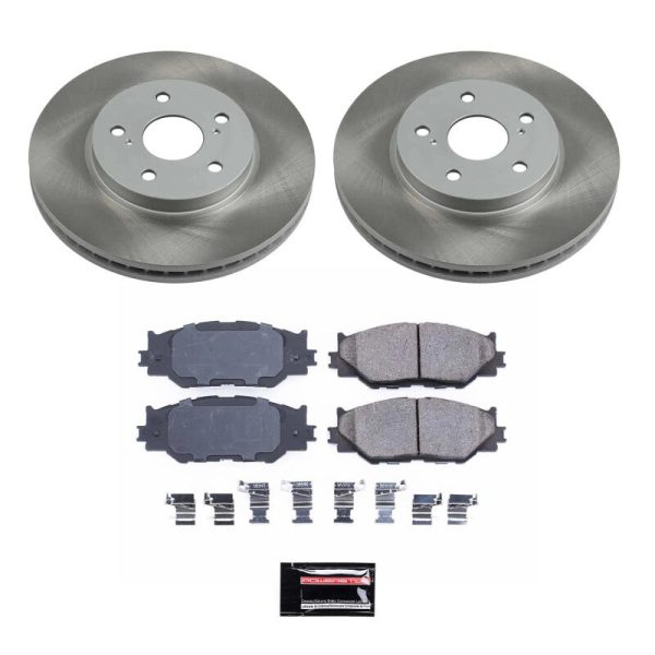 Power Stop 06-15 Lexus IS250 Front Semi-Coated Rotor Kit Supply