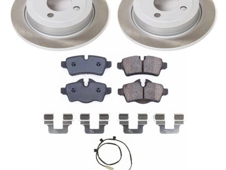 Power Stop 11-15 Mini Cooper Rear Semi-Coated Rotor Kit For Sale