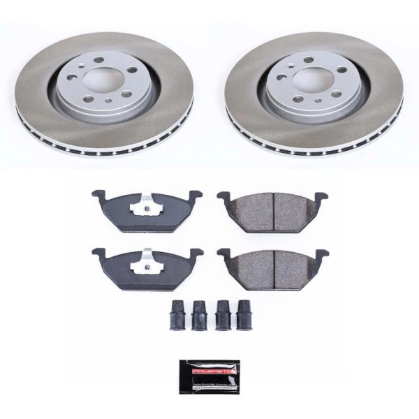 Power Stop 98-99 Volkswagen Jetta Front Semi-Coated Rotor Kit For Sale