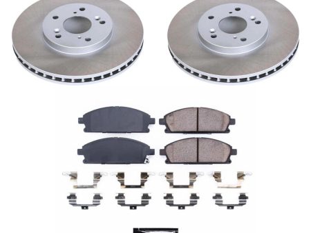 Power Stop 03-06 Acura MDX Front Semi-Coated Rotor Kit Fashion