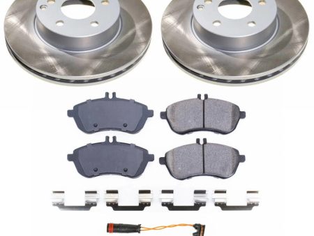 Power Stop 12-15 Mercedes-Benz SLK250 Front Semi-Coated Rotor Kit on Sale