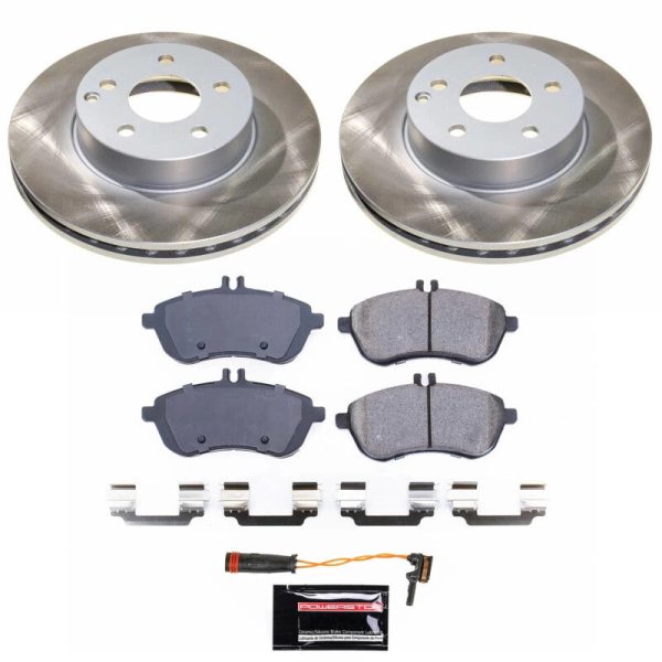 Power Stop 12-15 Mercedes-Benz SLK250 Front Semi-Coated Rotor Kit on Sale