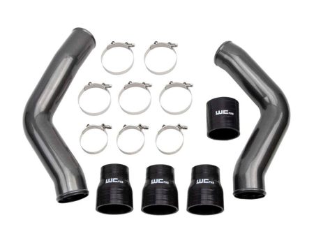 Wehrli 13-18 Ram 6.7L Cummins 3.5in Intercooler Pipes Kit - Bengal Silver Online Hot Sale