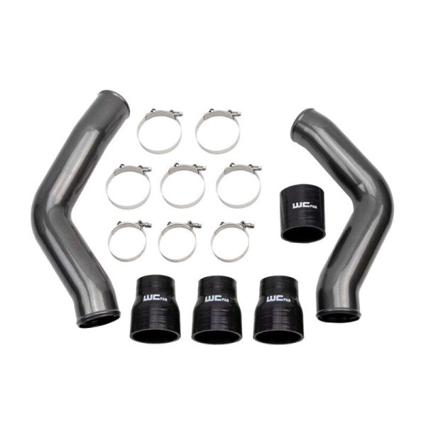 Wehrli 13-18 Ram 6.7L Cummins 3.5in Intercooler Pipes Kit - Bengal Silver Online Hot Sale