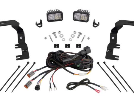 Diode Dynamics 2023+ Chevrolet Colorado Stage Series Ditch Light Kit C2 Pro White Combo Fashion