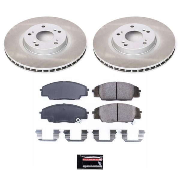 Power Stop 06-11 Honda Civic Front Semi-Coated Rotor Kit Cheap