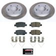 Power Stop 21-23 Hyundai Elantra Rear Semi-Coated Rotor Kit For Discount