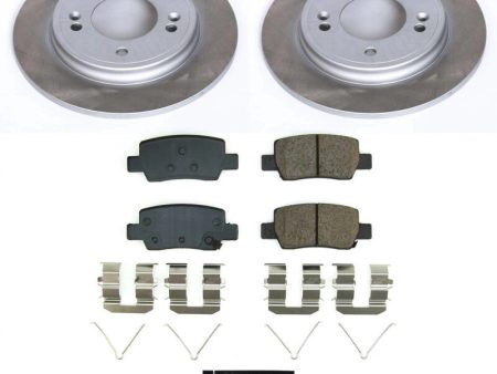 Power Stop 21-23 Hyundai Elantra Rear Semi-Coated Rotor Kit For Discount