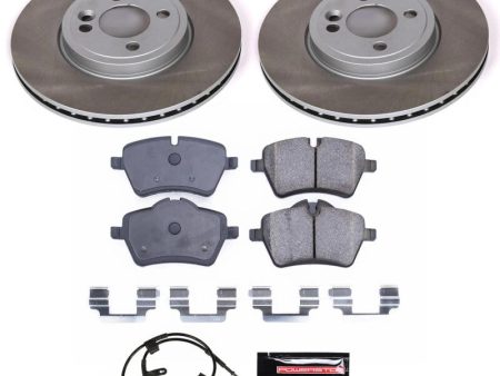 Power Stop 07-10 Mini Cooper Front Semi-Coated Rotor Kit Supply