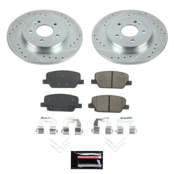 Power Stop 20-22 Kia Telluride Rear Semi-Coated Rotor Kit Discount