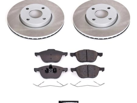 Power Stop 05-07 Ford Focus Front Semi-Coated Rotor Kit Supply