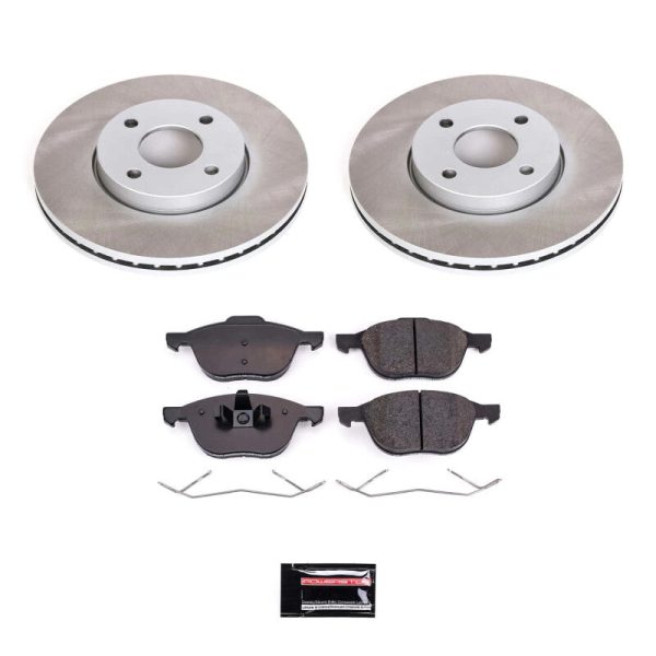 Power Stop 05-07 Ford Focus Front Semi-Coated Rotor Kit Supply