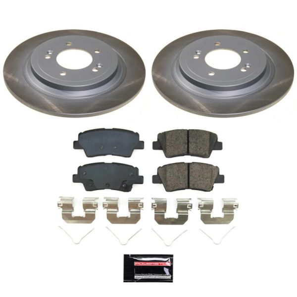 Power Stop 19-22 Hyundai Nexo Rear Semi-Coated Rotor Kit Discount