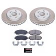 Power Stop 2012 Honda Crosstour Front Semi-Coated Rotor Kit Supply