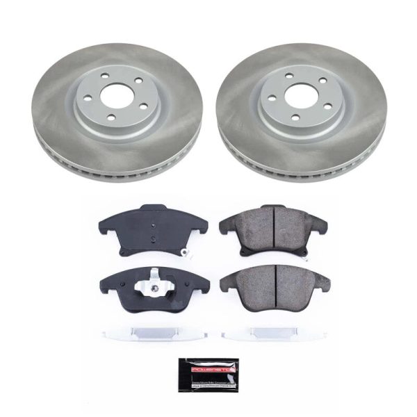 Power Stop 19-20 Ford SSV Plug-In Hybrid Front Semi-Coated Rotor Kit For Sale