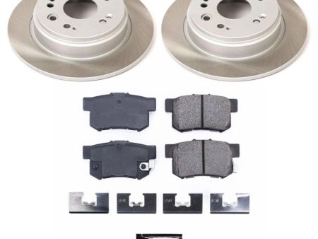 Power Stop 02-04 Honda CR-V Rear Semi-Coated Rotor Kit Supply