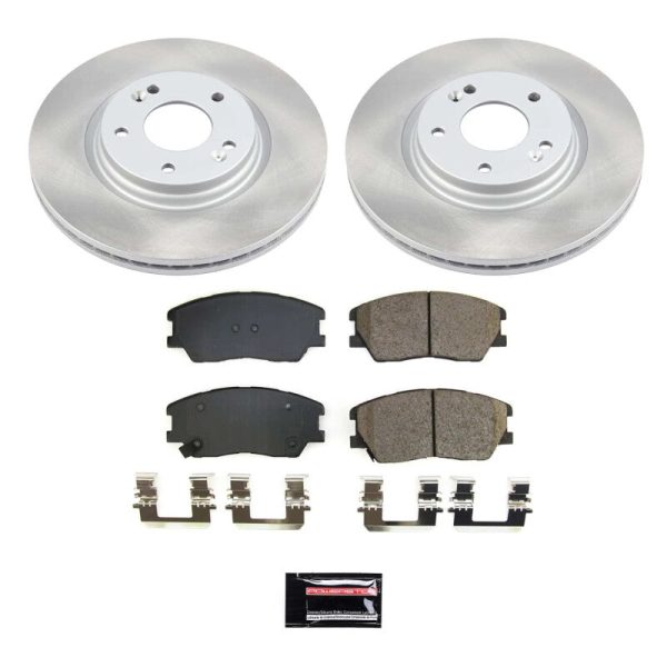 Power Stop 20-21 Kia Soul Front Semi-Coated Rotor Kit Hot on Sale