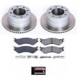 Power Stop 03-08 Dodge Ram 3500 Rear Semi-Coated Rotor Kit For Cheap