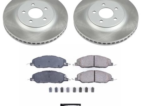 Power Stop 11-14 Ford Mustang Front Semi-Coated Rotor Kit Cheap