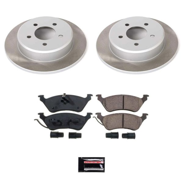 Power Stop 01-07 Dodge Grand Caravan Rear Semi-Coated Rotor Kit Fashion