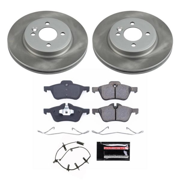 Power Stop 02-06 Mini Cooper Front Semi-Coated Rotor Kit Cheap