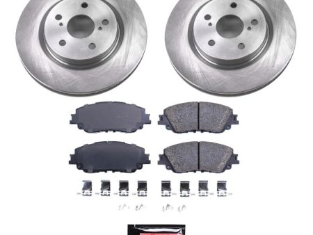 Power Stop 21-23 Toyota Venza Front Semi-Coated Rotor Kit Hot on Sale