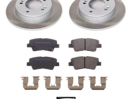 Power Stop 17-23 Kia Soul Rear Semi-Coated Rotor Kit For Discount