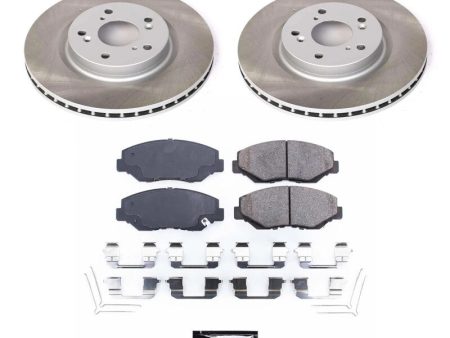 Power Stop 12-16 Honda CR-V Front Semi-Coated Rotor Kit Fashion