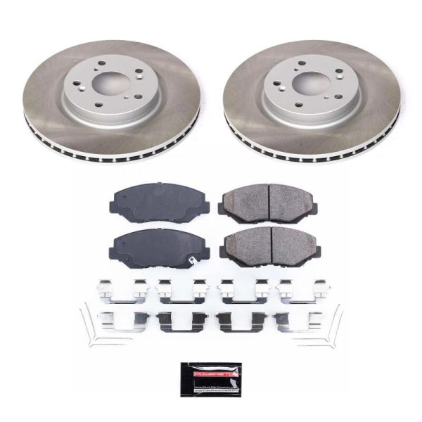 Power Stop 12-16 Honda CR-V Front Semi-Coated Rotor Kit Fashion