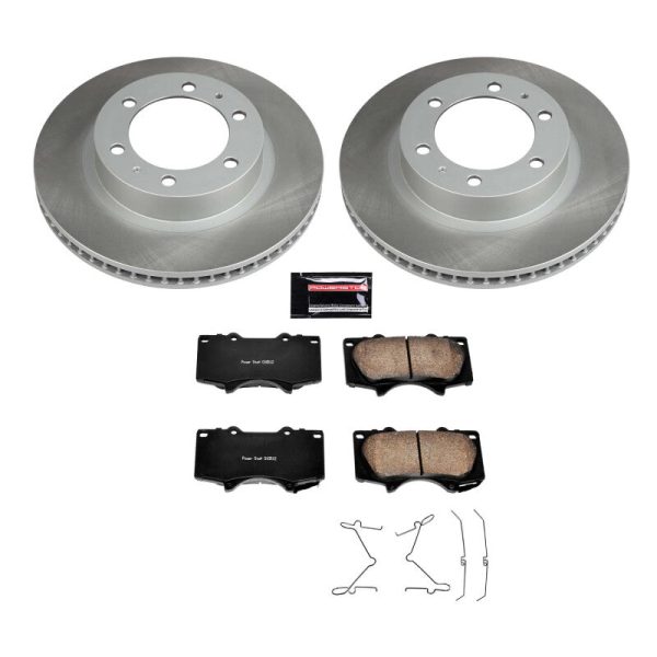 Power Stop 05-22 Toyota Tacoma Front Semi-Coated Rotor Kit Online Sale