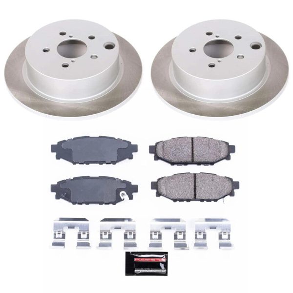 Power Stop 13-15 Subaru XV Crosstrek Rear Semi-Coated Rotor Kit Sale