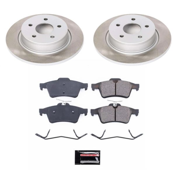 Power Stop 14-18 Ford Transit Connect Rear Semi-Coated Rotor Kit Discount