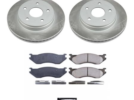 Power Stop 03-05 Dodge Ram 1500 Front Semi-Coated Rotor Kit Supply