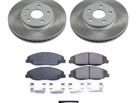 Power Stop 08-14 Cadillac CTS Front Semi-Coated Rotor Kit on Sale